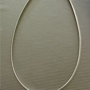 Elegant Sterling Silver Herringbone 16 inch necklace